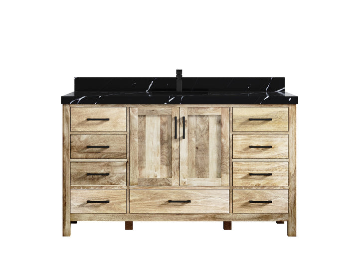 Malibu Mango Wood 60 in. W x 22 in. D Single Sink Bathroom Vanity - photo 17