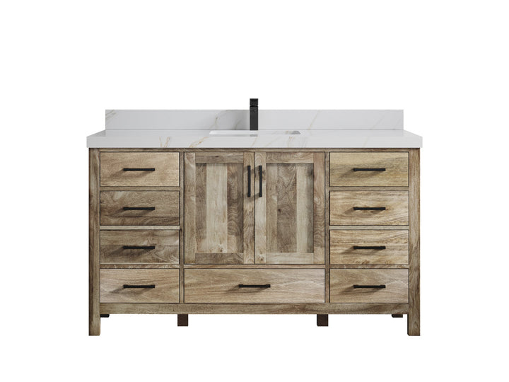 Malibu Mango Wood 60 in. W x 22 in. D Single Sink Bathroom Vanity - photo 26