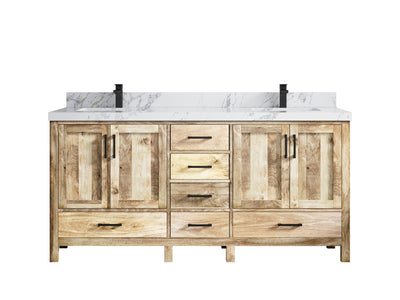 Malibu Mango Wood 72 in. W x 22 in. D Double Sink Bathroom Vanity - Willow Bath and Vanity