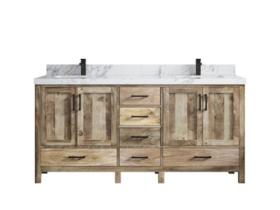 Malibu Mango Wood 72 in. W x 22 in. D Double Sink Bathroom Vanity - Willow Bath and Vanity