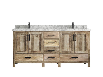 Malibu Mango Wood 72 in. W x 22 in. D Double Sink Bathroom Vanity - Willow Bath and Vanity
