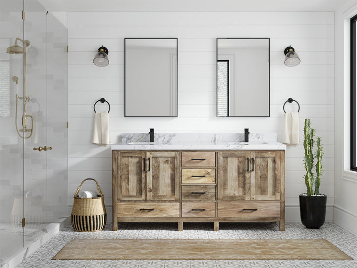Malibu Mango Wood 72 in. W x 22 in. D Double Sink Bathroom Vanity - photo 26