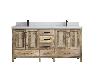Malibu Mango Wood 72 in. W x 22 in. D Double Sink Bathroom Vanity - Willow Bath and Vanity