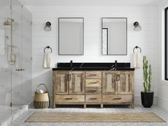 Malibu Mango Wood 72 in. W x 22 in. D Double Sink Bathroom Vanity - photo 16