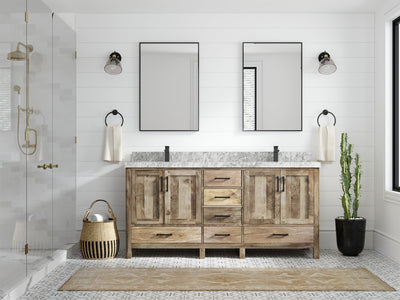 Malibu Mango Wood 72 in. W x 22 in. D Double Sink Bathroom Vanity - Willow Bath and Vanity