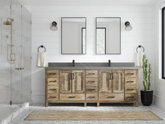Malibu Mango Wood 84 in. W x 22 in. D Double Sink Bathroom Vanity - photo 43