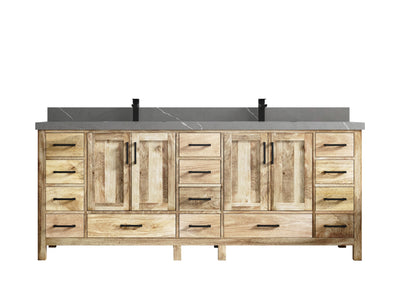 Malibu Mango Wood 84 in. W x 22 in. D Double Sink Bathroom Vanity - Willow Bath and Vanity