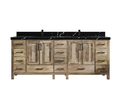 Malibu Mango Wood 84 in. W x 22 in. D Double Sink Bathroom Vanity - Willow Bath and Vanity