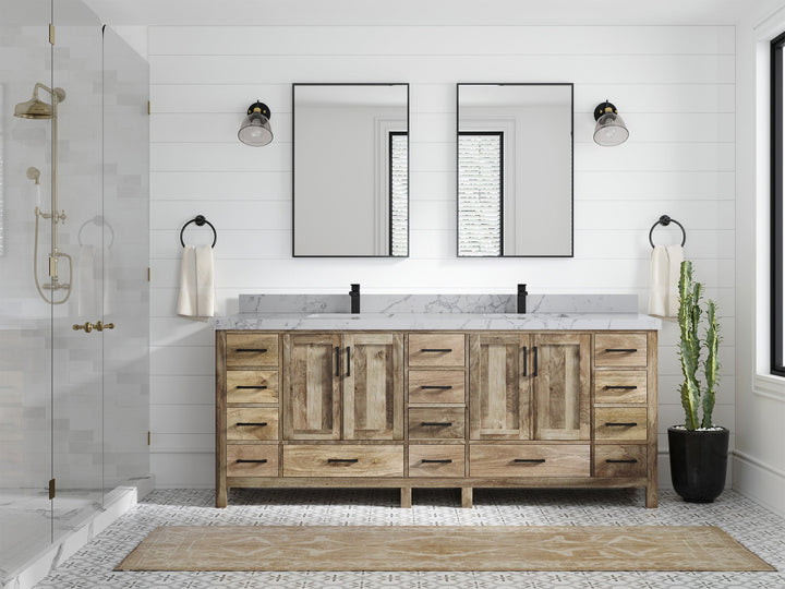 Malibu Mango Wood 84 in. W x 22 in. D Double Sink Bathroom Vanity - photo 13