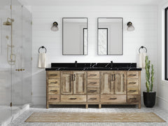 Malibu Mango Wood 84 in. W x 22 in. D Double Sink Bathroom Vanity - photo 17