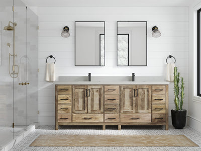 Malibu Mango Wood 84 in. W x 22 in. D Double Sink Bathroom Vanity - Willow Bath and Vanity