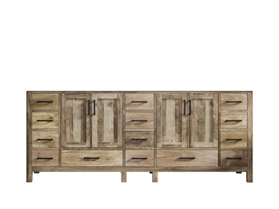 Malibu Mango Wood 84 in. W x 22 in. D Double Sink Bathroom Vanity - Willow Bath and Vanity