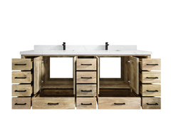 Malibu Mango Wood 84 in. W x 22 in. D Double Sink Bathroom Vanity - photo 4