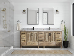 Malibu Mango Wood 84 in. W x 22 in. D Double Sink Bathroom Vanity - photo 47