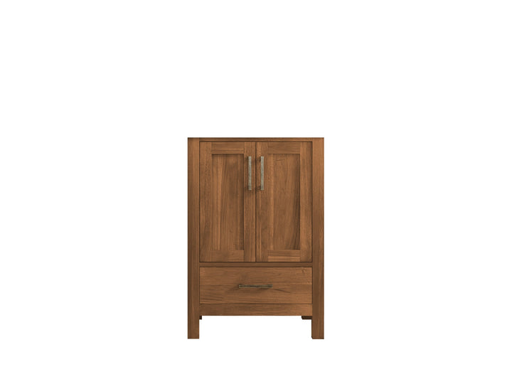 Malibu Teak Wood 24 in. W x 22 in. D Single Sink Bathroom Vanity - photo 4