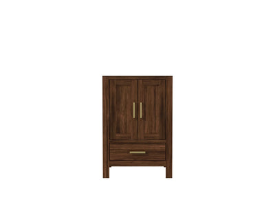 Malibu Teak Wood 24 in. W x 22 in. D Single Sink Bathroom Vanity - Willow Bath and Vanity