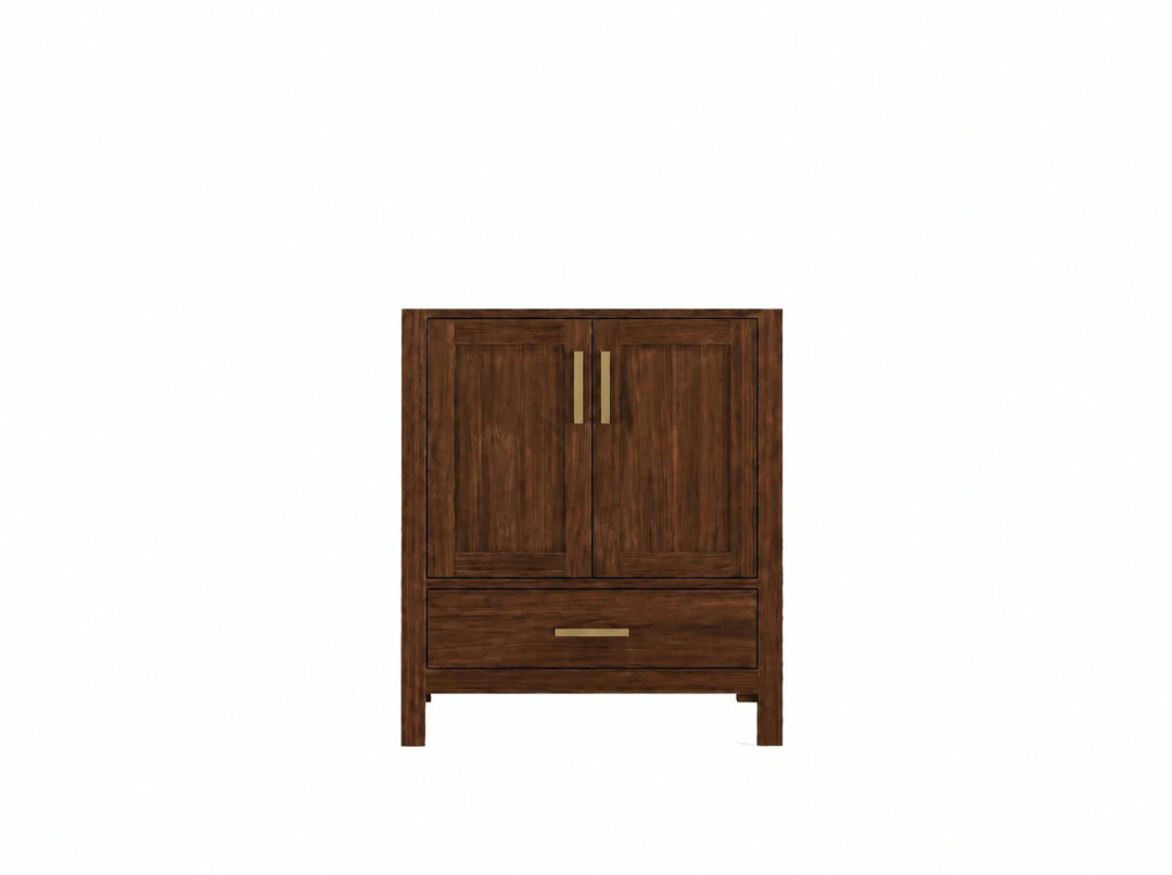 Malibu Teak Wood 30 in. W x 22 in. D Single Sink Bathroom Vanity | 
              
                Dark Walnut Teak
                
                  
             - MLB-TK-CAB-WLN-29 - photo №33