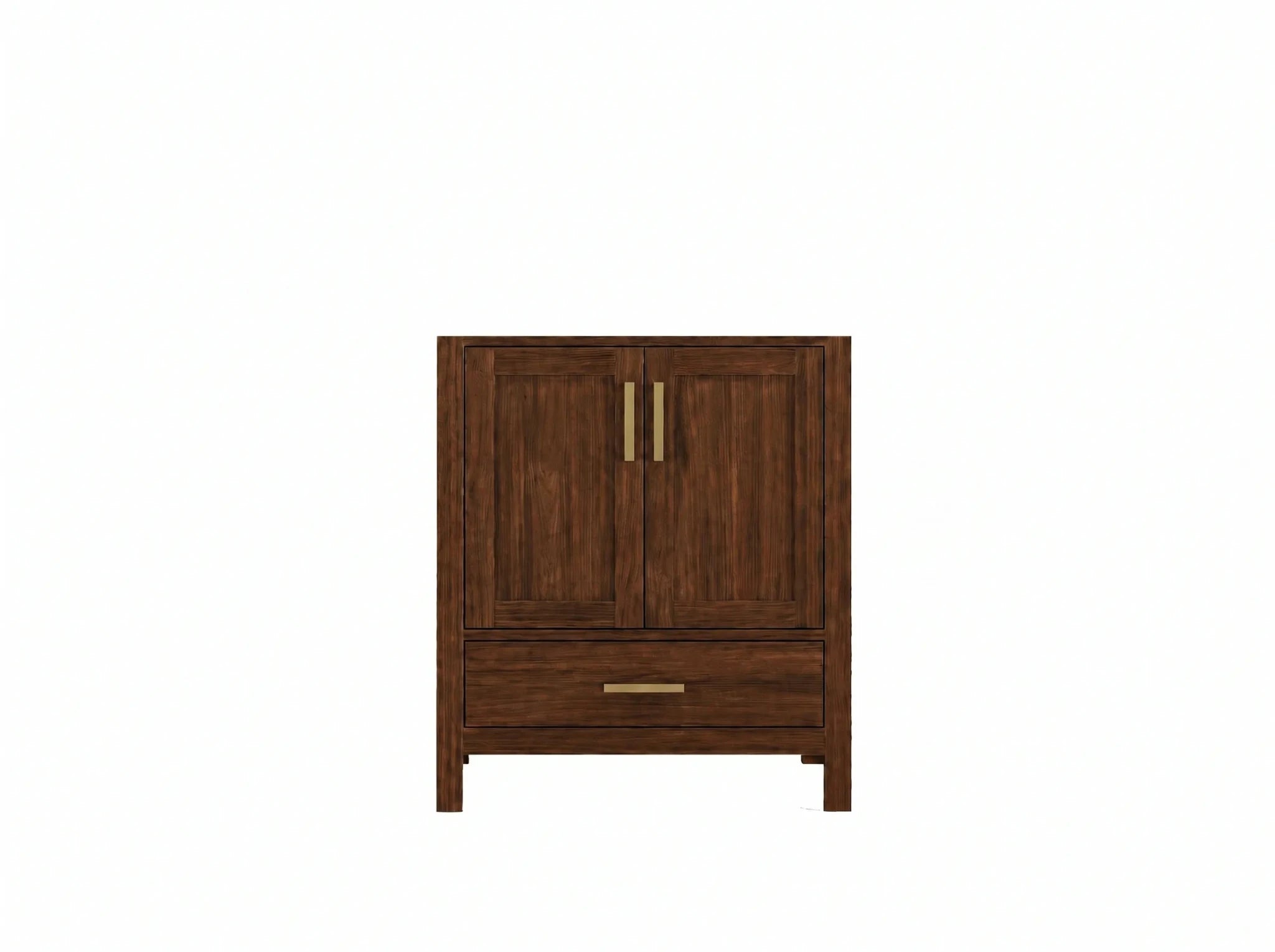 Malibu Teak Wood 30 in. W x 22 in. D Single Sink Bathroom Vanity - Willow Bath and Vanity