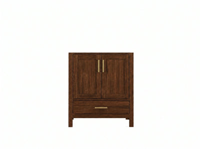 Malibu Teak Wood 30 in. W x 22 in. D Single Sink Bathroom Vanity - Willow Bath and Vanity