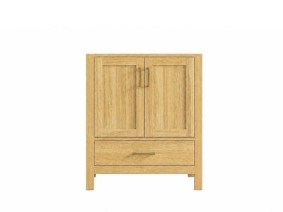 Malibu Teak Wood 30 in. W x 22 in. D Single Sink Bathroom Vanity - Willow Bath and Vanity