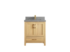 Malibu White Oak 30 in. W x 22 in. D Single Sink Bathroom Vanity - photo 34
