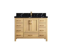 Malibu White Oak 48 in. W x 22 in. D Single Sink Bathroom Vanity - photo 46