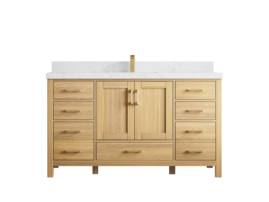 Malibu White Oak 60 in. W x 22 in. D Single Sink Bathroom Vanity | 
              
                Nordic White Oak
                
                  
             - MLB-NORW-CAB-59S - photo №36