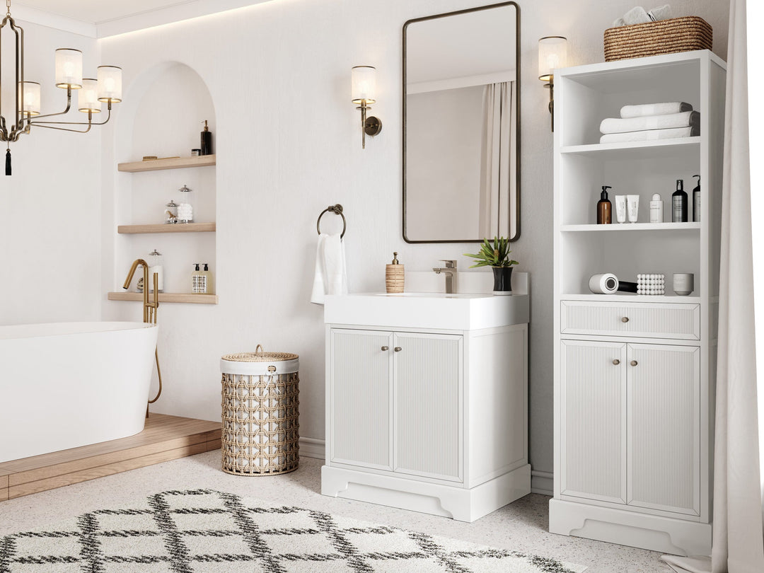 Manhattan 30 in. W x 22 in. D Single Sink Bathroom Vanity - Willow Bath and Vanity