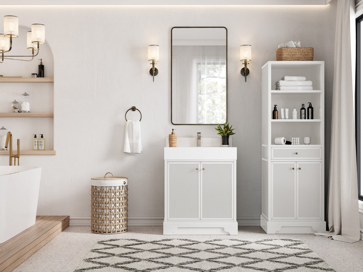 Manhattan 30 in. W x 22 in. D Single Sink Bathroom Vanity - Willow Bath and Vanity