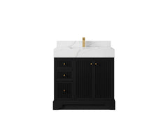 Manhattan 36 in. W x 22 in. D Center Sink Bathroom Vanity - photo 7