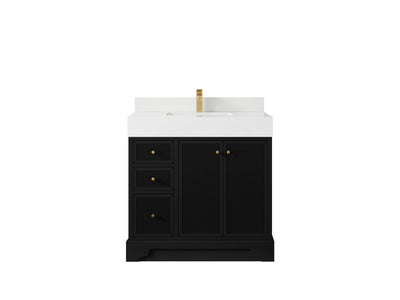 Manhattan 36 in. W x 22 in. D Center Sink Bathroom Vanity - Willow Bath and Vanity