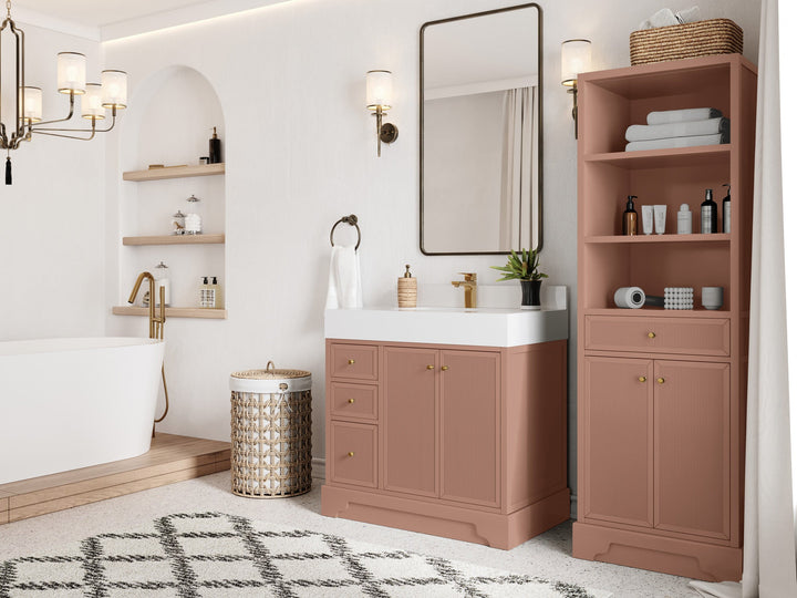 Manhattan 36 in. W x 22 in. D Center Sink Bathroom Vanity - photo 2