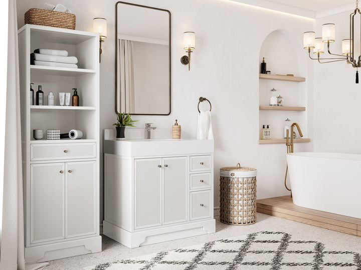 Manhattan 36 in. W x 22 in. D Center Sink Bathroom Vanity - photo 2
