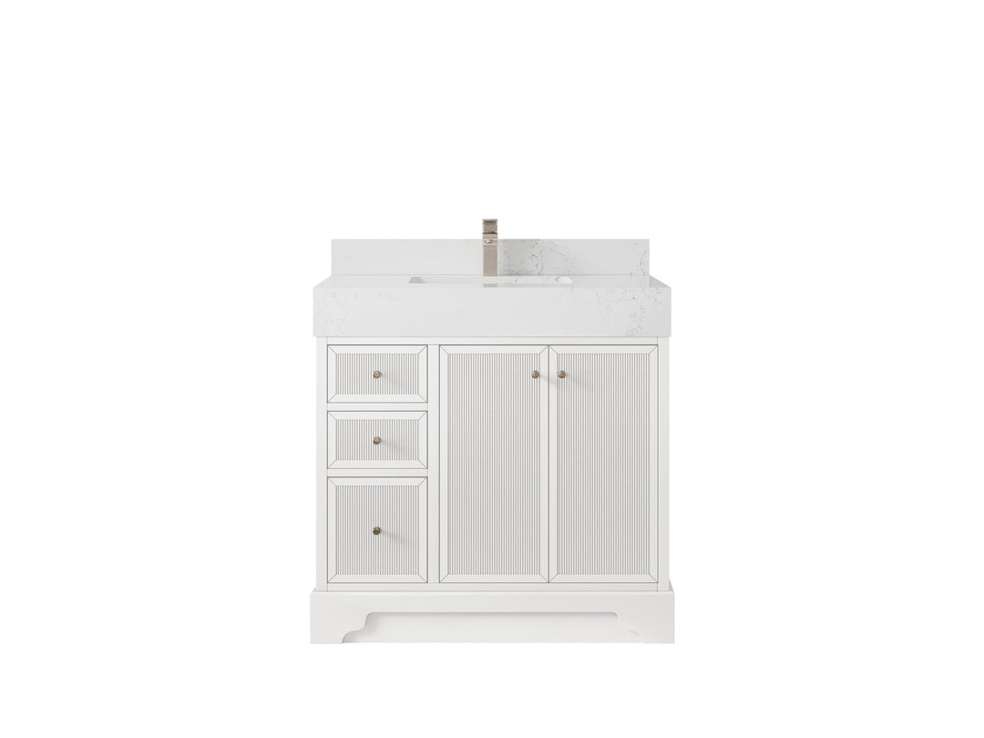 Manhattan 36 in. W x 22 in. D Center Sink Bathroom Vanity - Willow Bath and Vanity