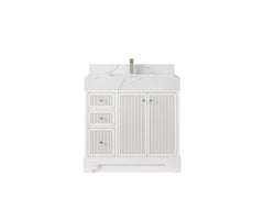 Manhattan 36 in. W x 22 in. D Center Sink Bathroom Vanity - photo 8
