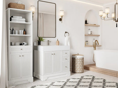 Manhattan 36 in. W x 22 in. D Center Sink Bathroom Vanity - Willow Bath and Vanity