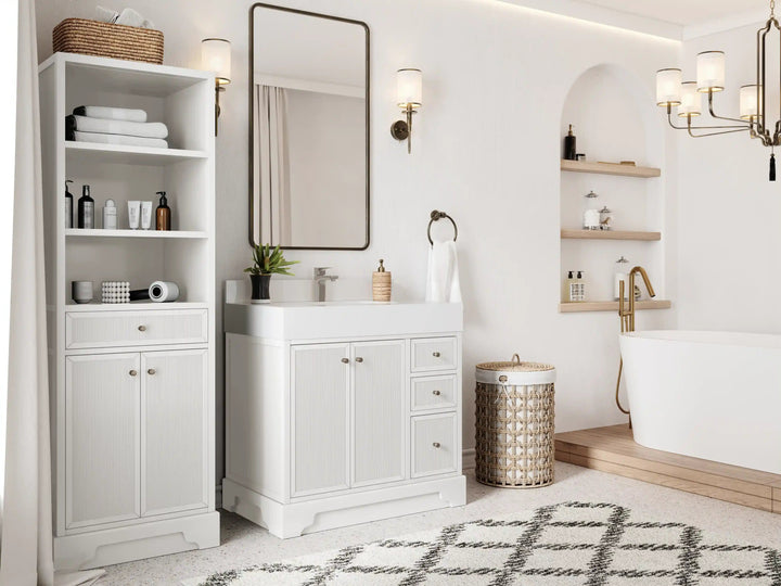 Manhattan 36 in. W x 22 in. D Center Sink Bathroom Vanity - photo 2