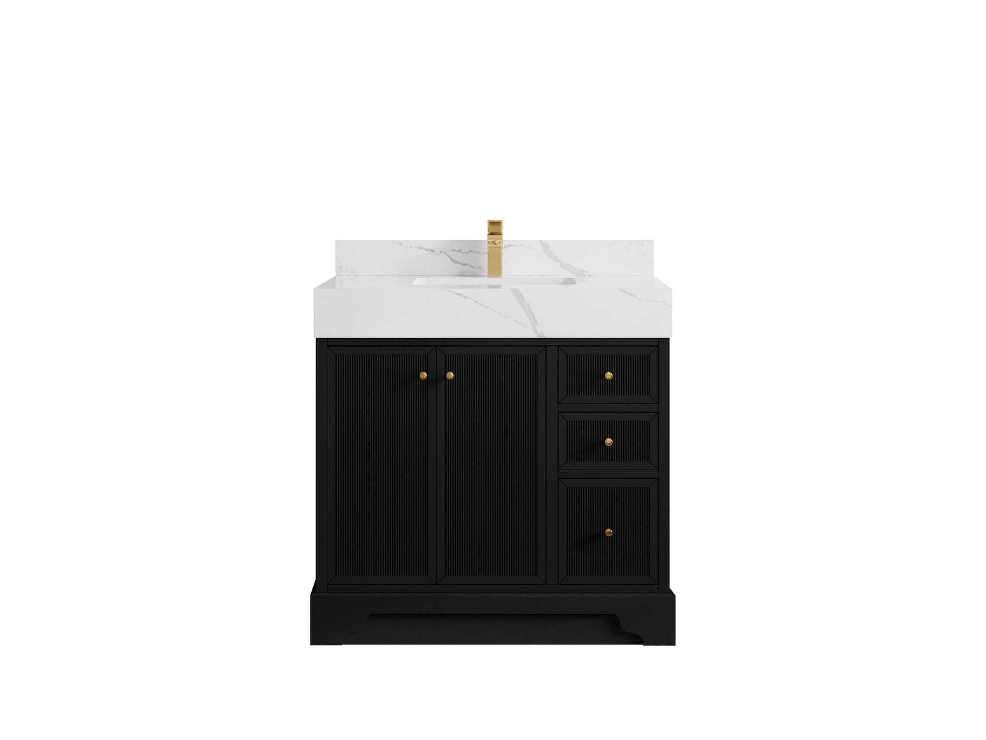 Manhattan 36 in. W x 22 in. D Center Sink Bathroom Vanity - Willow Bath and Vanity