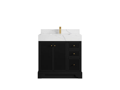 Manhattan 36 in. W x 22 in. D Center Sink Bathroom Vanity - Willow Bath and Vanity