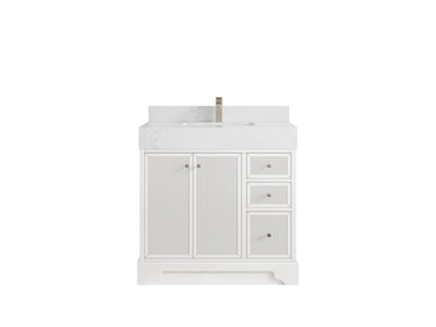 Manhattan 36 in. W x 22 in. D Center Sink Bathroom Vanity - Willow Bath and Vanity