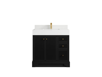 Manhattan 36 in. W x 22 in. D Center Sink Bathroom Vanity - Willow Bath and Vanity