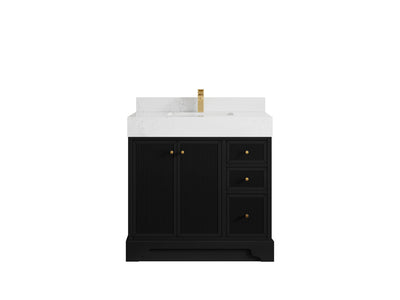 Manhattan 36 in. W x 22 in. D Center Sink Bathroom Vanity - Willow Bath and Vanity