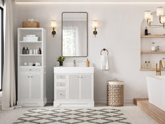 Manhattan 36 in. W x 22 in. D Center Sink Bathroom Vanity - photo 5