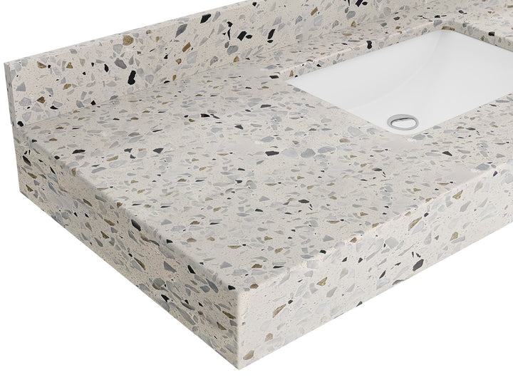 Manhattan 36 in. W x 22 in. D Left Offset Sink Bathroom Vanity - photo 13