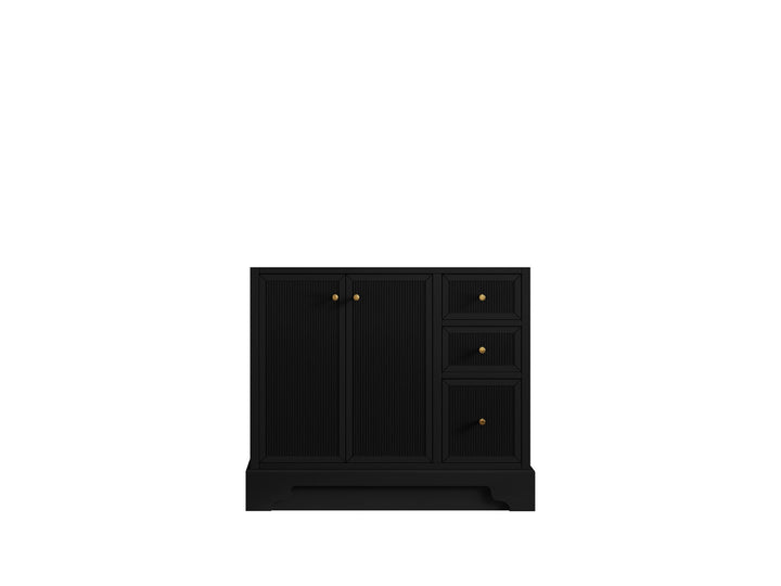 Manhattan 36 in. W x 22 in. D Left Offset Sink Bathroom Vanity - photo 13