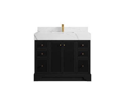 Manhattan 42 in. W x 22 in. D Single Sink Bathroom Vanity - Willow Bath and Vanity
