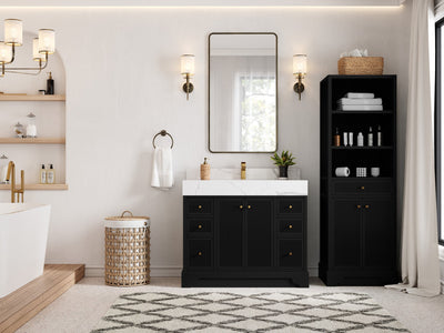 Manhattan 42 in. W x 22 in. D Single Sink Bathroom Vanity - Willow Bath and Vanity