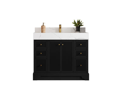Manhattan 42 in. W x 22 in. D Single Sink Bathroom Vanity - Willow Bath and Vanity