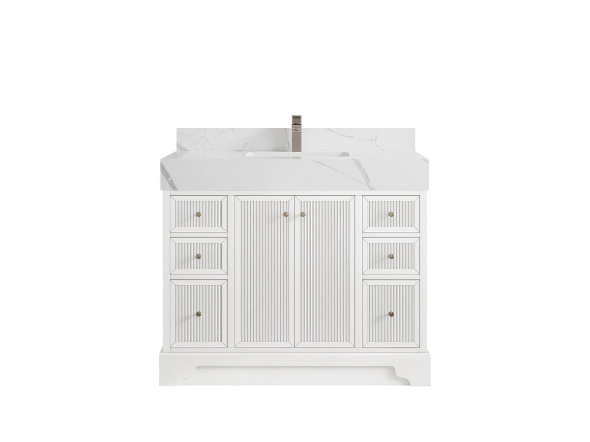 Manhattan 42 in. W x 22 in. D Single Sink Bathroom Vanity - Willow Bath and Vanity
