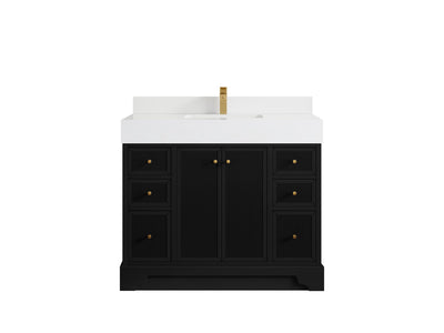 Manhattan 42 in. W x 22 in. D Single Sink Bathroom Vanity - Willow Bath and Vanity